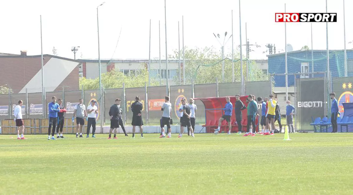 VIDEO | FCSB s-a antrenat fără să respecte măsurile de distanțare. Poliția s-a autosesizat. Ce riscă clubul și jucătorii
