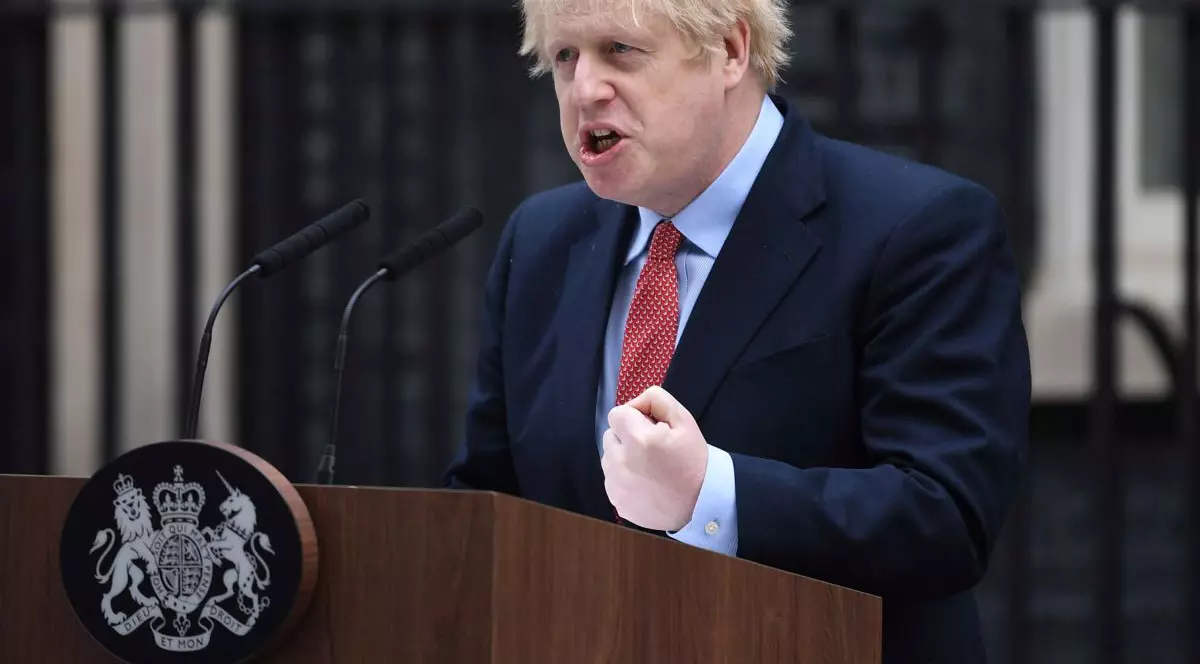 Boris Johnson a spus că Marea Britanie a depășit vârful pandemiei de coronavirus FOTO: EPA