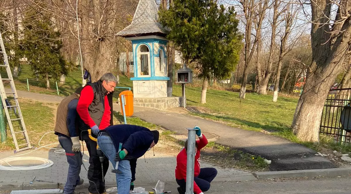 Cum arată instalația de decontaminare a mașinilor, donată Spitalului din Piatra-Neamț