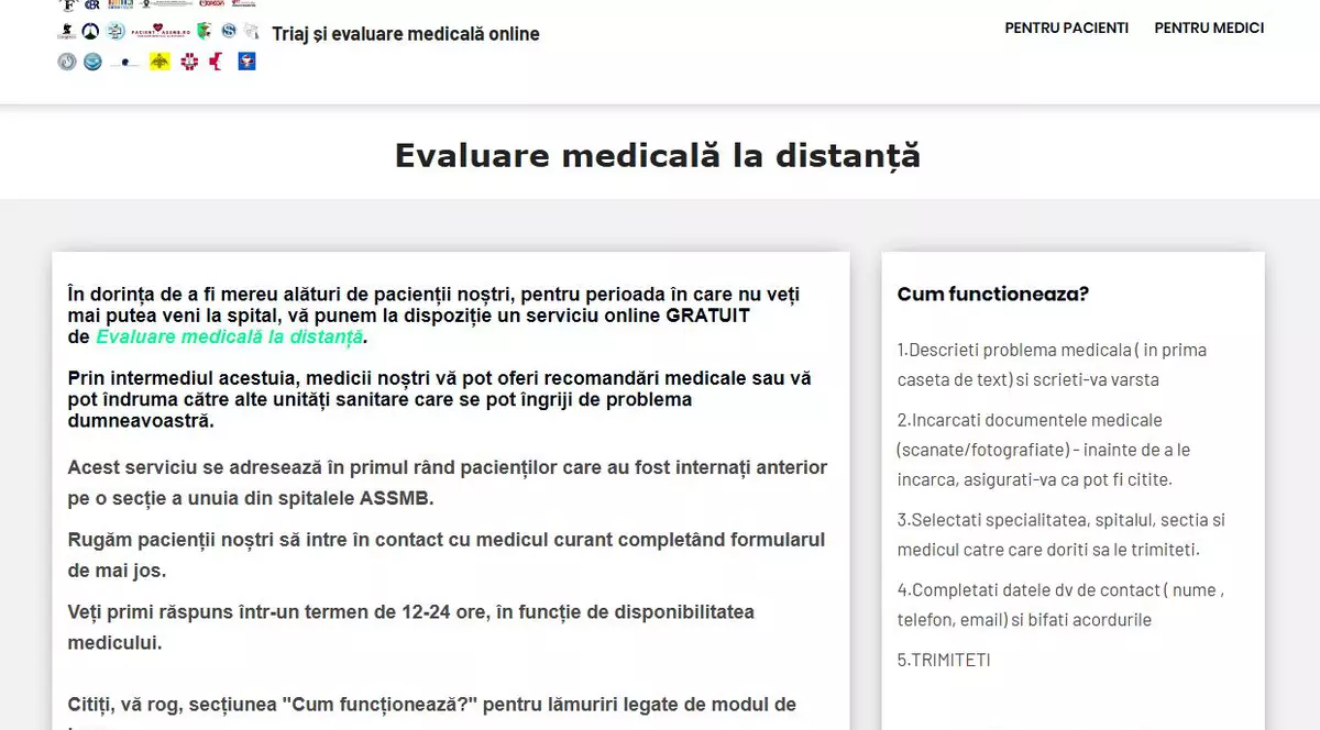 Cum poți fi consultat online de un medic, în București. Platforma permite și încărcarea de documente medicale și eliberarea de rețete