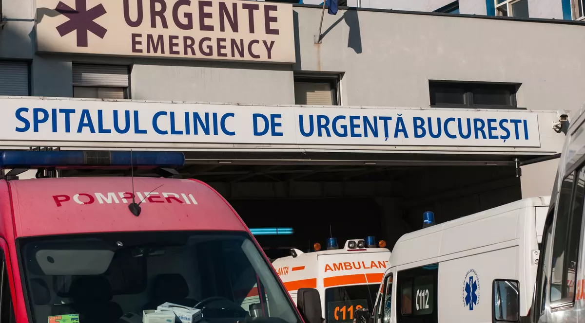 Una dintre intrările în Spitalul Clinic de Urgență București. FOTO: HEPTA