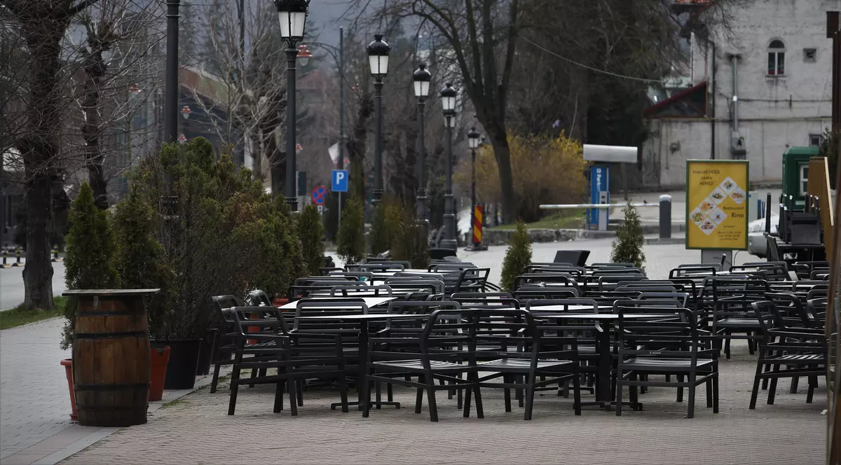 Terasele din Sinaia nu mai au clienți