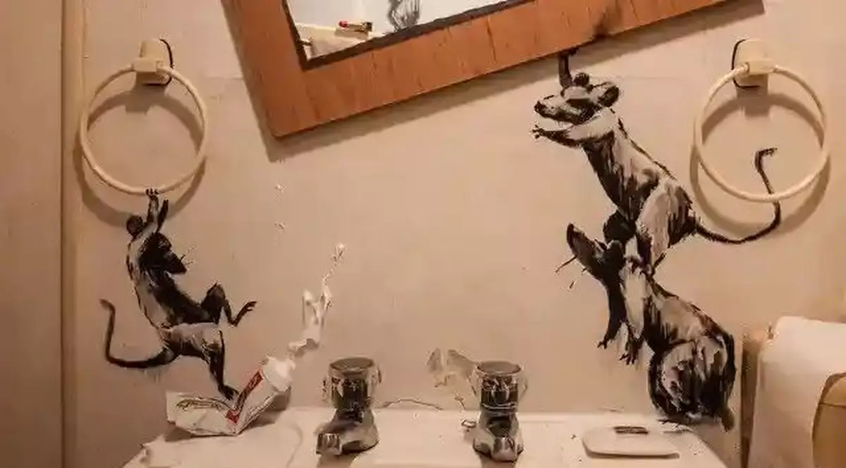 Banksy face artă în izolare