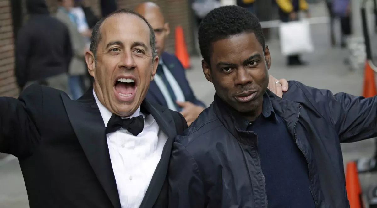 Jerry Seinfeld, alături de Chris Rock FOTO: EPA