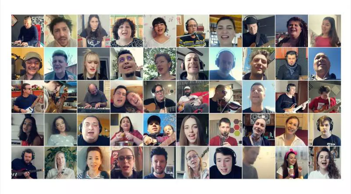 VIDEO | Peste 50 de artişti din Sfântu Gheorghe au realizat un videoclip muzical în perioada pandemiei