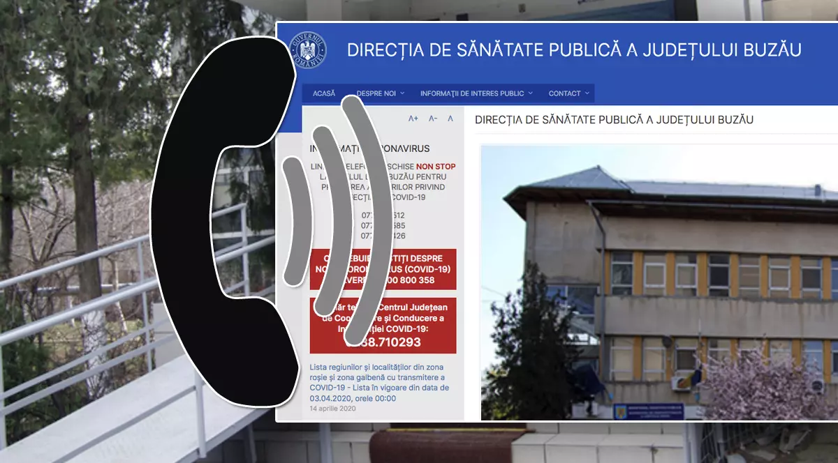 În plină criză COVID-19, DSP Buzău a avut un număr greșit pe site. Ce a pățit o femeie când a sunat să ceară ajutor pentru sora bolnavă de cancer