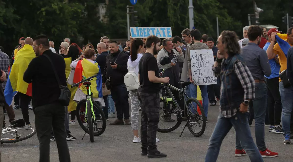 Protest în Piața Victoriei (FOTO: Vlad Chirea / Libertatea)