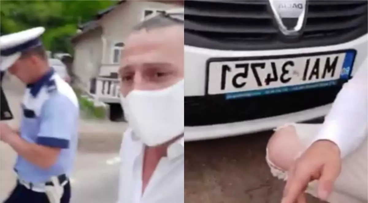 VIDEO|  Un tânăr din Alba care a făcut scandal și i-a filmat pe polițiști fără mască a fost amendat. Agenții, în vizorul superiorilor