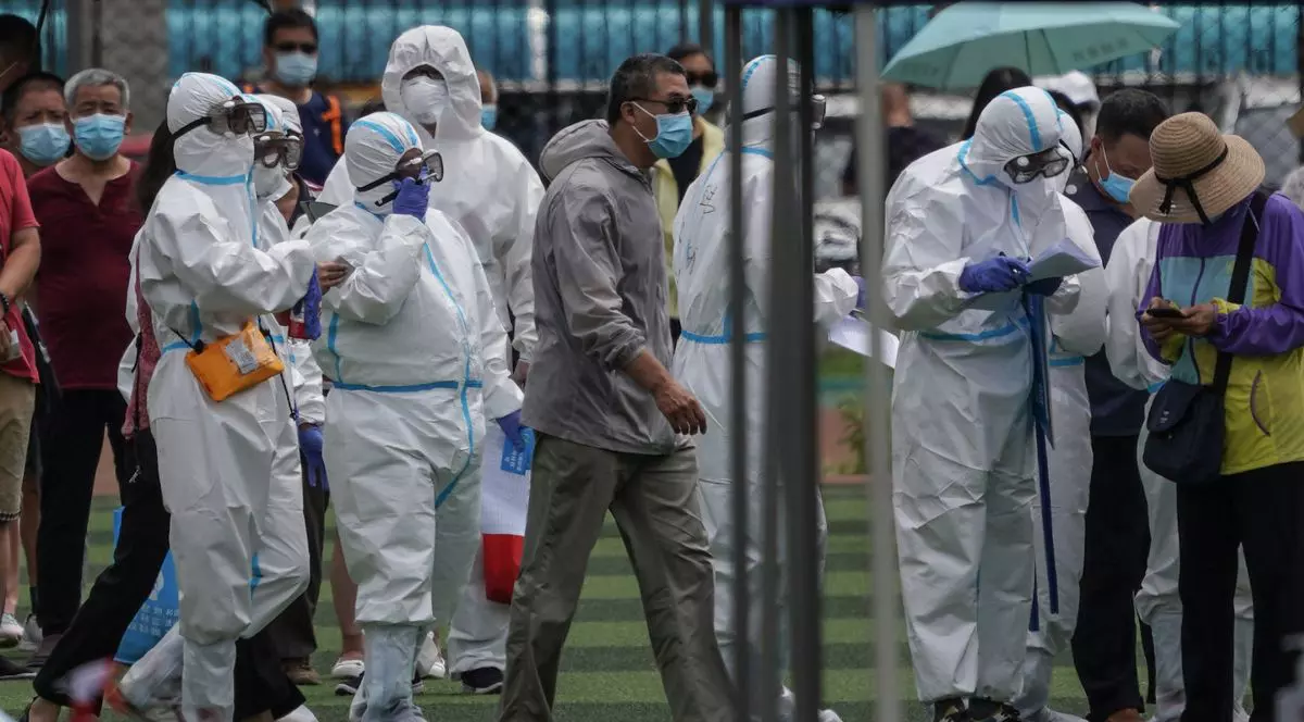 Noul focar de infecție a izbucnit în Piața Xinfadi FOTO: EPA