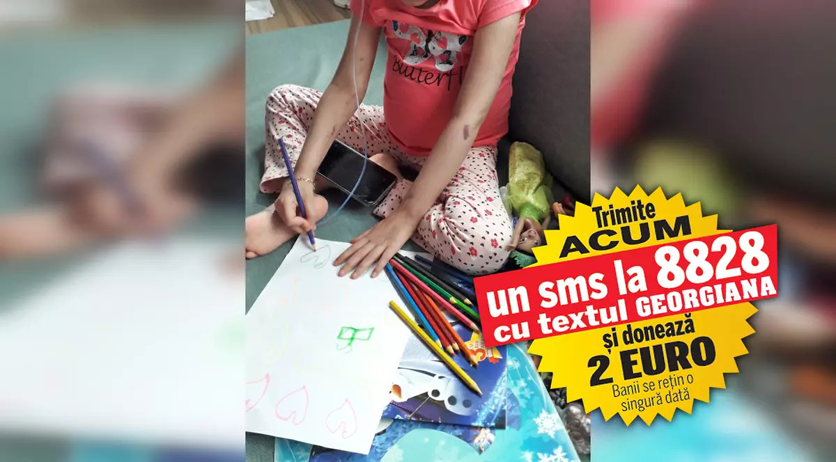 Singura șansă la viață a Georgianei e transplantul cu celule stem. Pentru a putea fi salvată, fetiței bolnavă de cancer, internată în Turcia, îi trebuie 100.000 de dolari