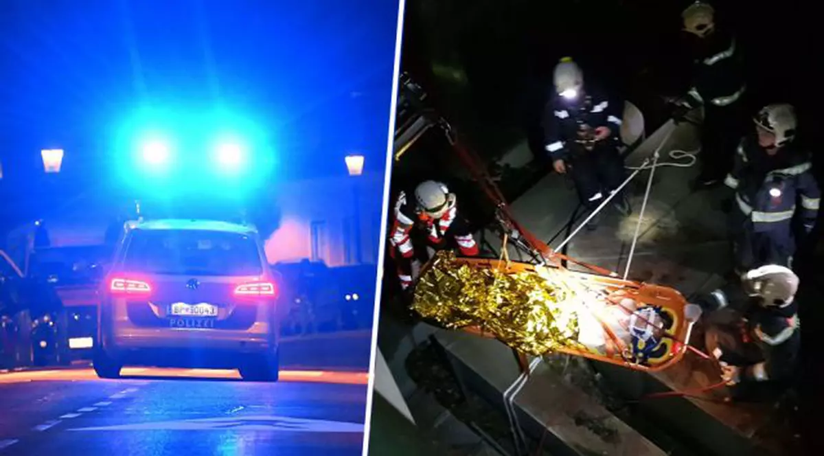 Un român a fost urmărit cu elicopterul la Viena. El a căzut de pe acoperiș și a ajuns la spital în stare gravă FOTO: viena.at
