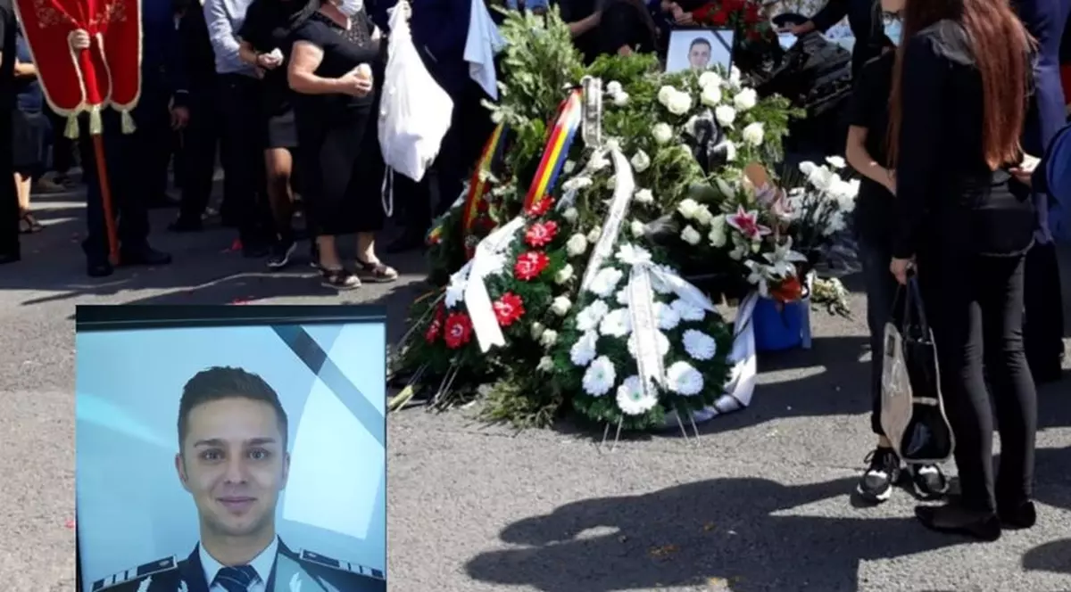 Alin, un polițist de doar 29 de ani, a fost condus ieri pe ultimul drum. Gest impresionant al colegilor săi - VIDEO