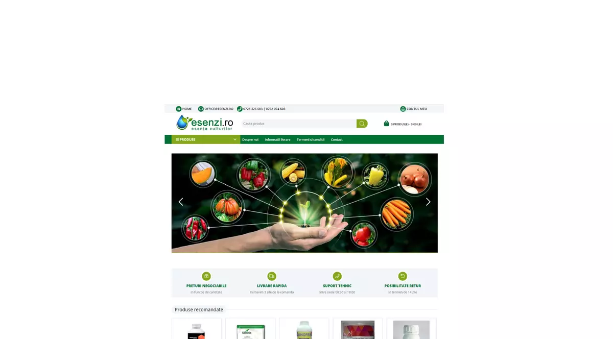 (Publicitate) Recoltele sănătoase sunt tratate cu fungicide de la Esenzi!