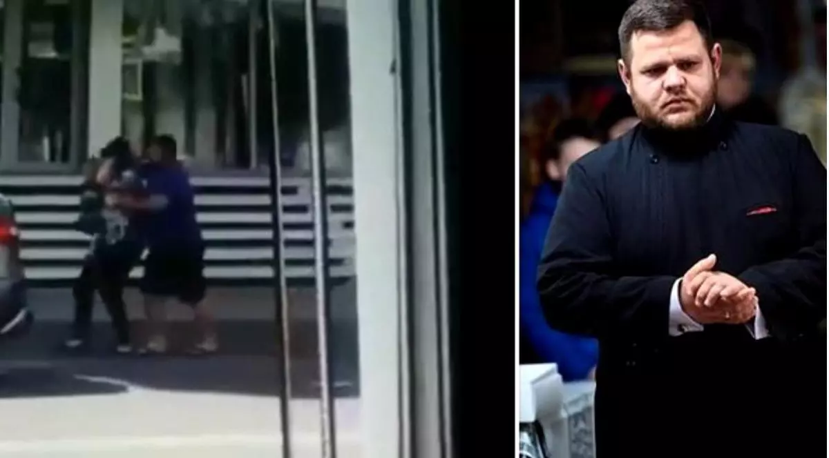 Preotul care și-a bătut soția în plină stradă, trimis de superiori la o mănăstire pentru 30 de zile, să se pocăiască