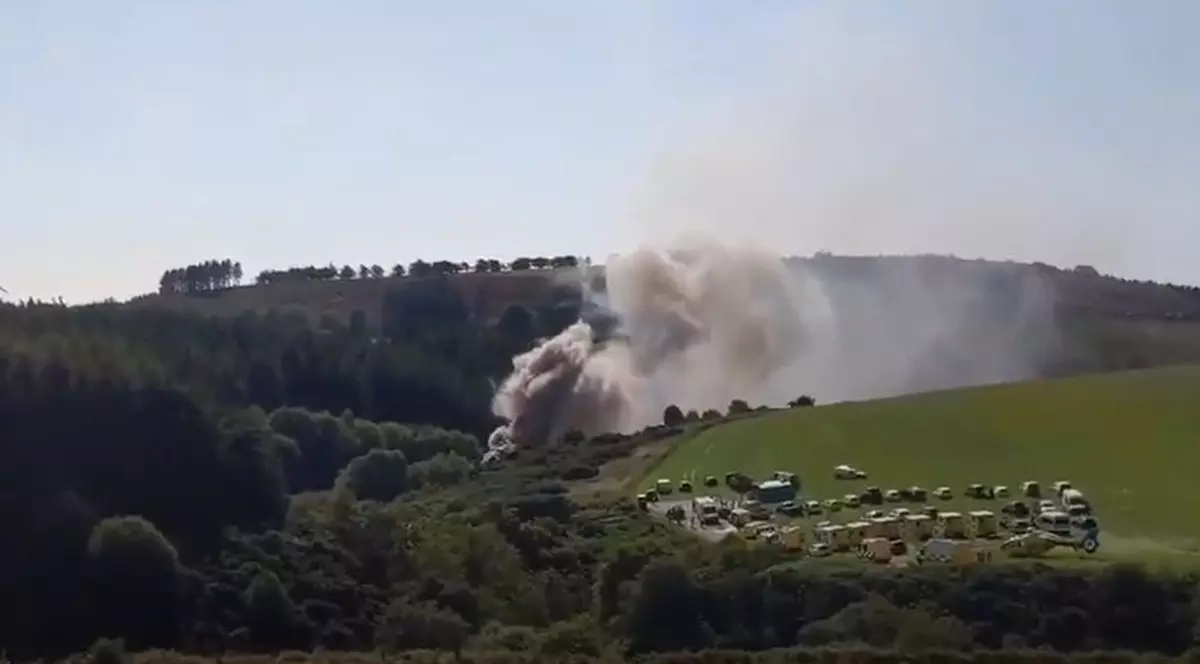 Un tren de pasageri a deraiat în Scoția din cauza inundațiilor (Foto captură Youtube)
