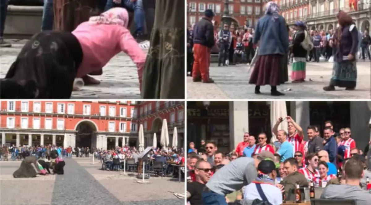 Suporterii clubului olandez PSV Eindhoven care au batjocorit un grup de cerșetoare din România, la Madrid, au fost condamnați la închisoare