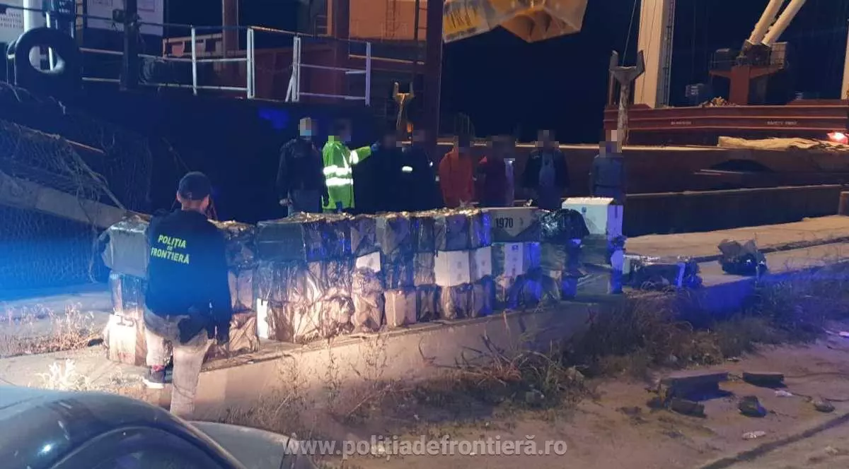 VIDEO |  Contrabandă cu ţigări în Portul Agigea. Marinari sirieni, prinşi cu focuri de armă