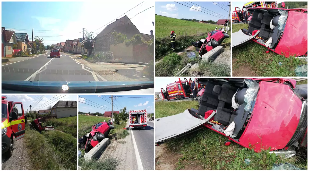 VIDEO | Momentul în care un șofer conduce haotic și apoi intră într-un cap de pod a fost filmat: “Dacă ești obosit, nu continua călătoria spre moarte”