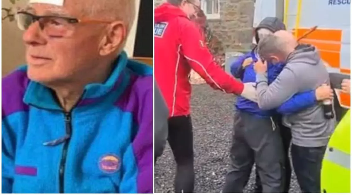 Un bărbat de 80 de ani, rătăcit în sălbăticie și căutat de 100 de oameni, a apărut după trei zile chiar la conferința de presă despre dispariția sa