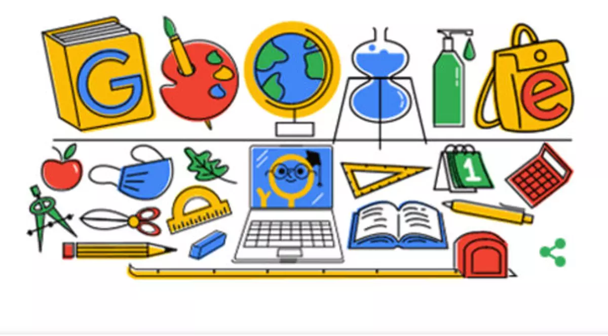 Prima zi de școală: Google celebrează începerea cursurilor printr-un Doodle special