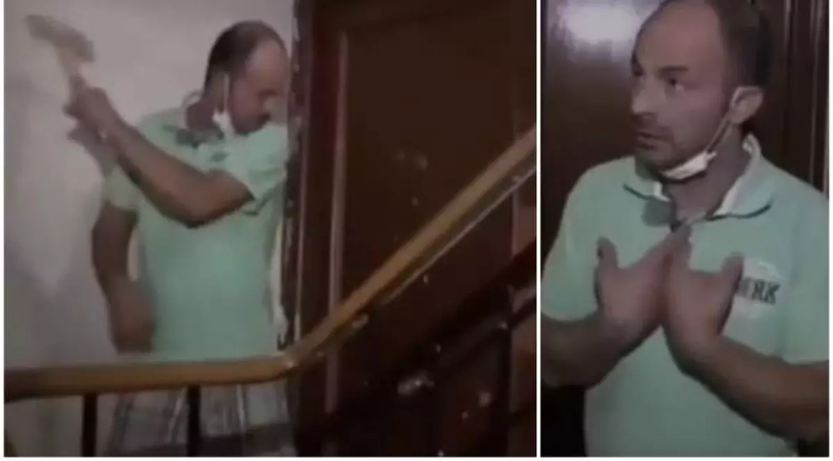 FOTO| Un român din Spania a dat buzna cu un ciocan în mână în propria casă. „Aplic legea românească”. Ce se întâmpla înăuntru