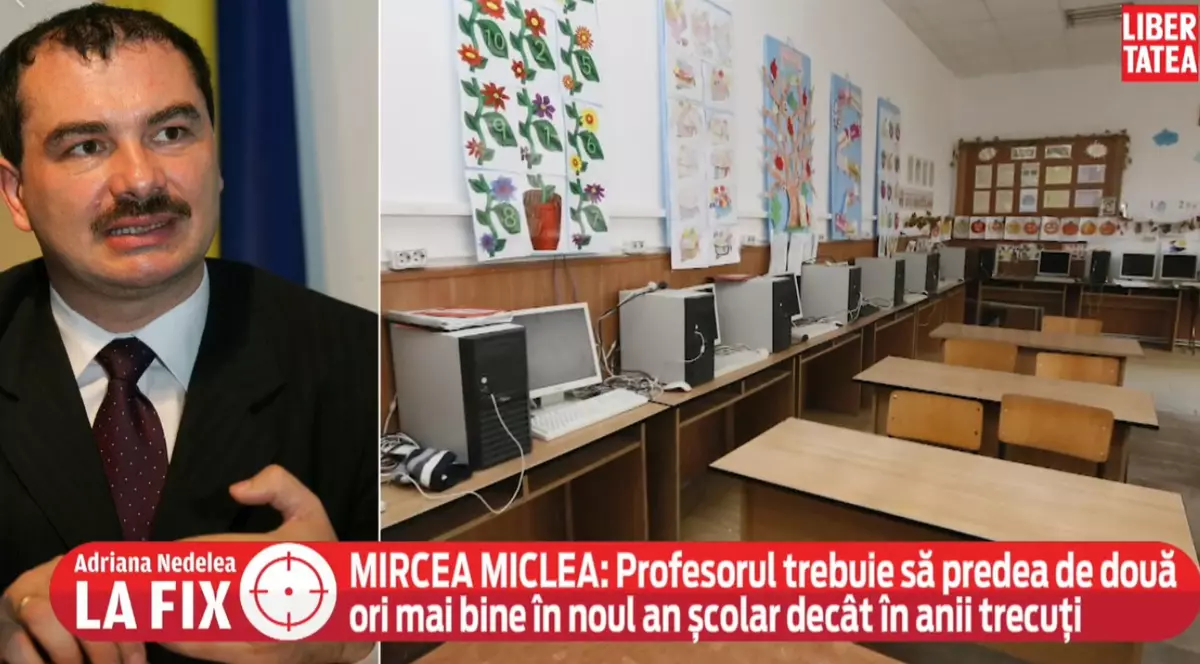 Mircea Miclea, la Adriana Nedelea la FIX: "Profesorii sunt cheia. Focalizarea lor nu trebuie să fie pe procedurile sanitare, ci pe conţinutul didactic"