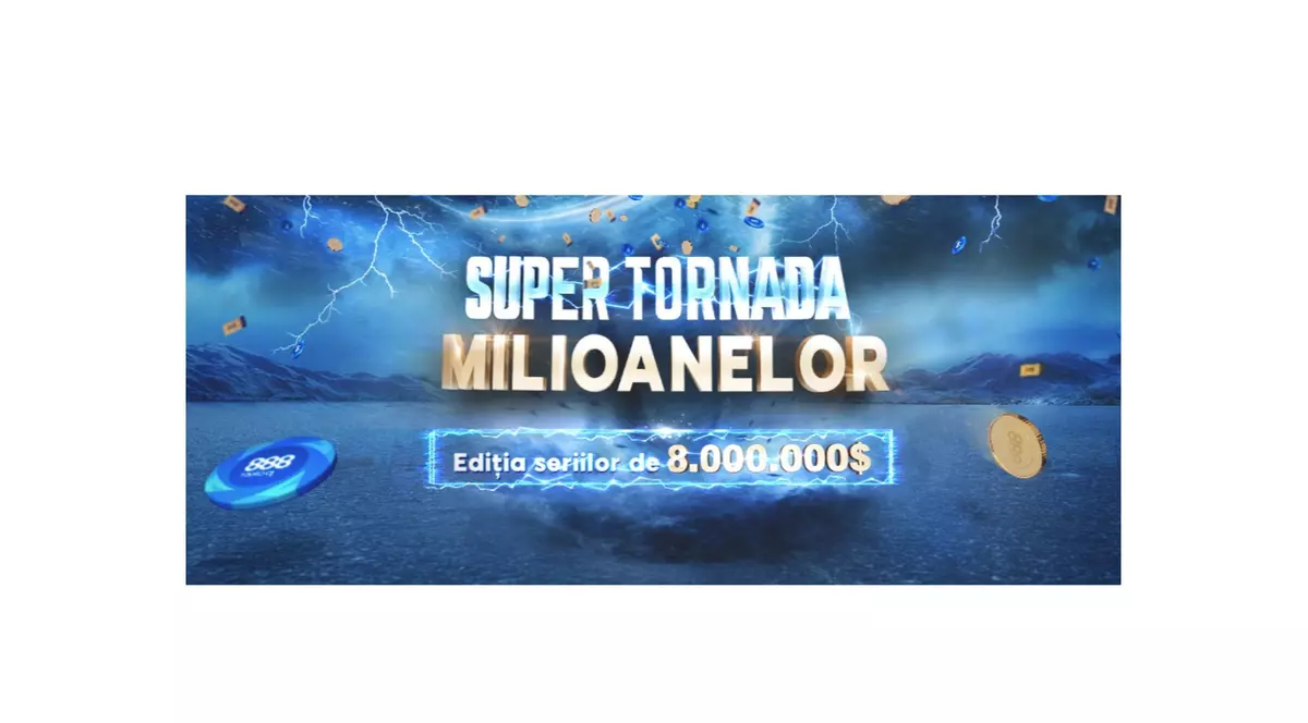 (Publicitate) Săptămâna pokerului: un milion de dolari în cea mai mare serie de poker 888