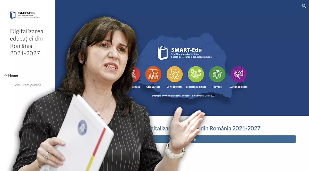 Cum arată site-ul pe care ministrul Anisie vrea să facă digitalizarea educației. Două file de text și nicio cifră, niciun studiu!