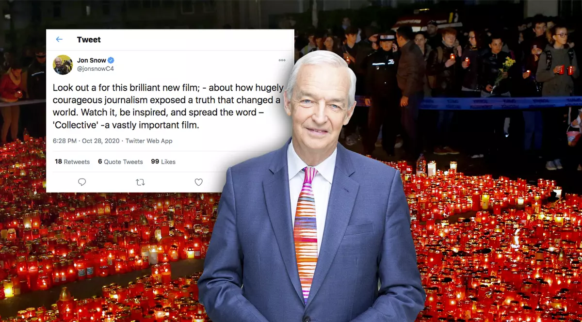 Colectiv 5 ani. Una dintre legendele televiziunii britanice elogiază investigațiile de presă din România: “Jurnalismul extrem de curajos a expus un adevăr care a schimbat o lume”