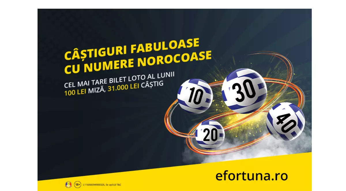 (Publicitate) Așa se fac banii de Crăciun cu loteriile Fortuna: 4 numere câștigătoare pentru 31.000 de lei!