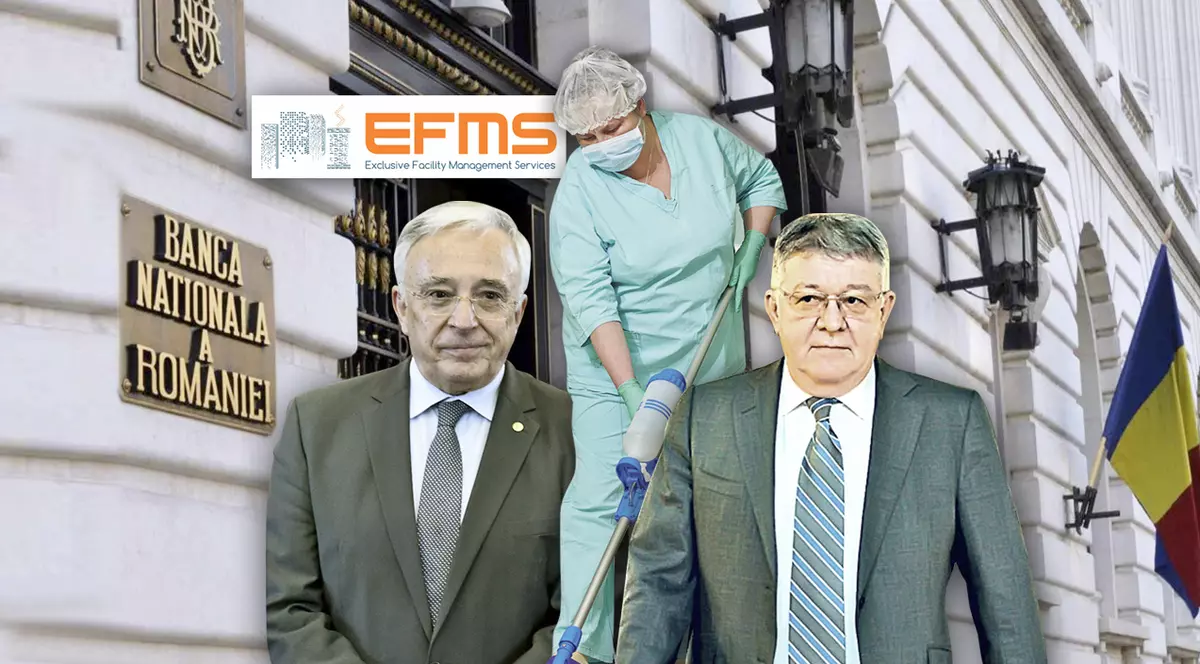 BNR-ul lui Isărescu, contract de curățenie de 1,5 milioane de euro cu firma unde a fost acționar soția fostului ministru al apărării Corneliu Dobrițoiu