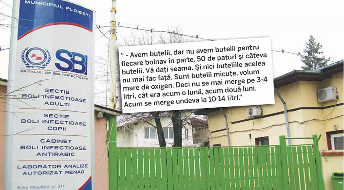 AUDIO. Cadru medical de la Boli Infecțioase Ploiești, înregistrat când recunoaște că buteliile de oxigen nu ajung la toți pacienții
