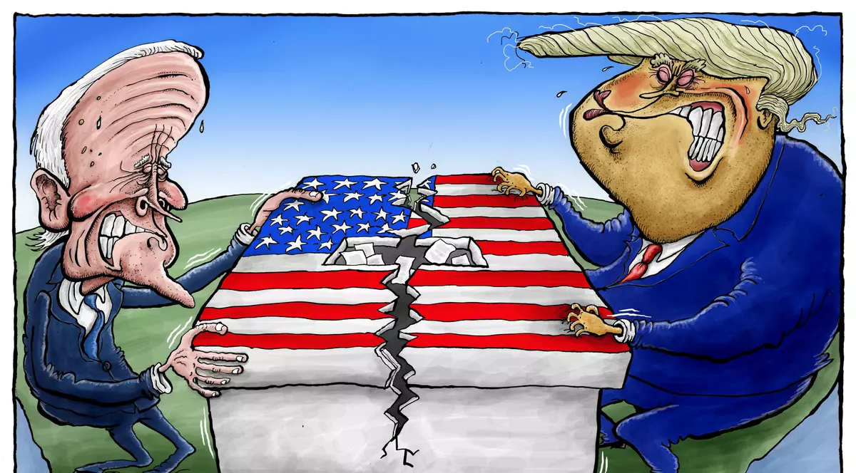 Glume și meme-uri cu Donald Trump și Joe Biden (foto The Independent )