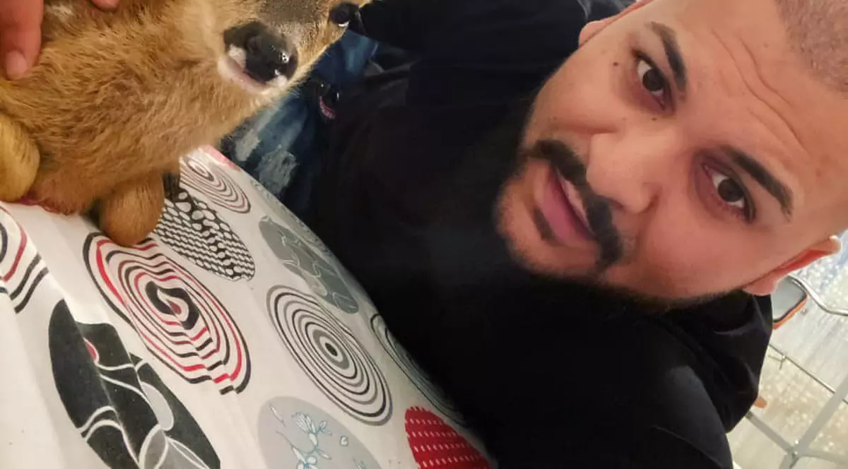 Manelistul Dani Mocanu a postat o fotografie cu un pui de căprioară și sfidează poliția: „Moș Nicolae, arestează-mă tu!”