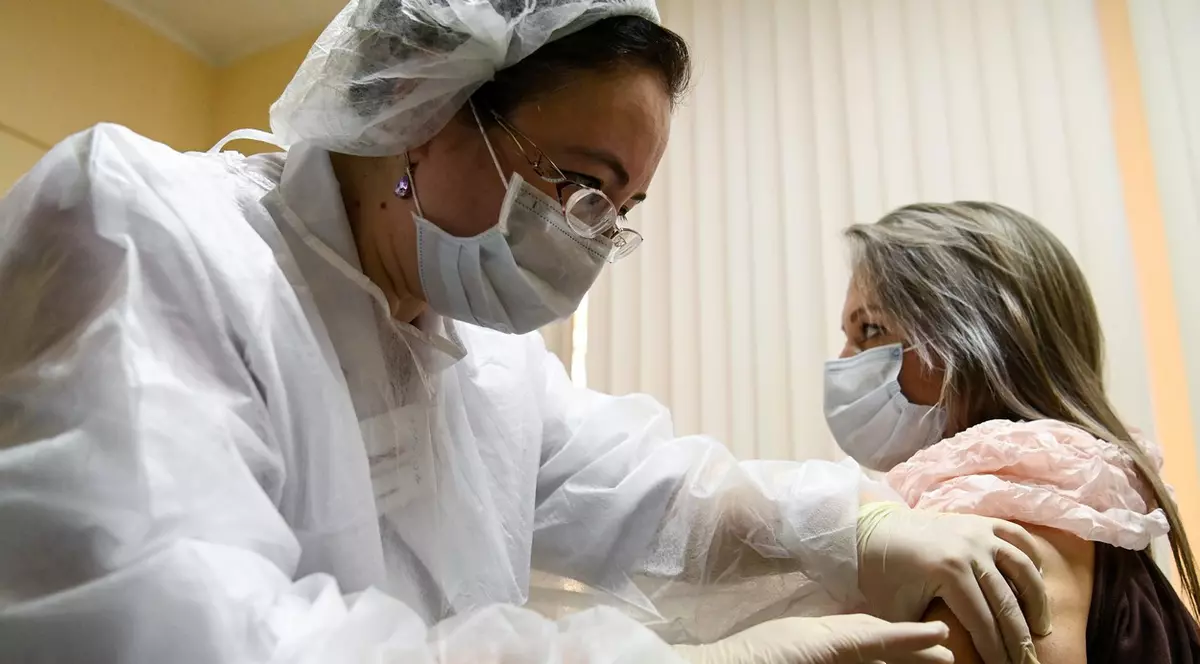 Campanie de vaccinare la Moscova, astăzi, 5 decembrie. Foto: Profimedia