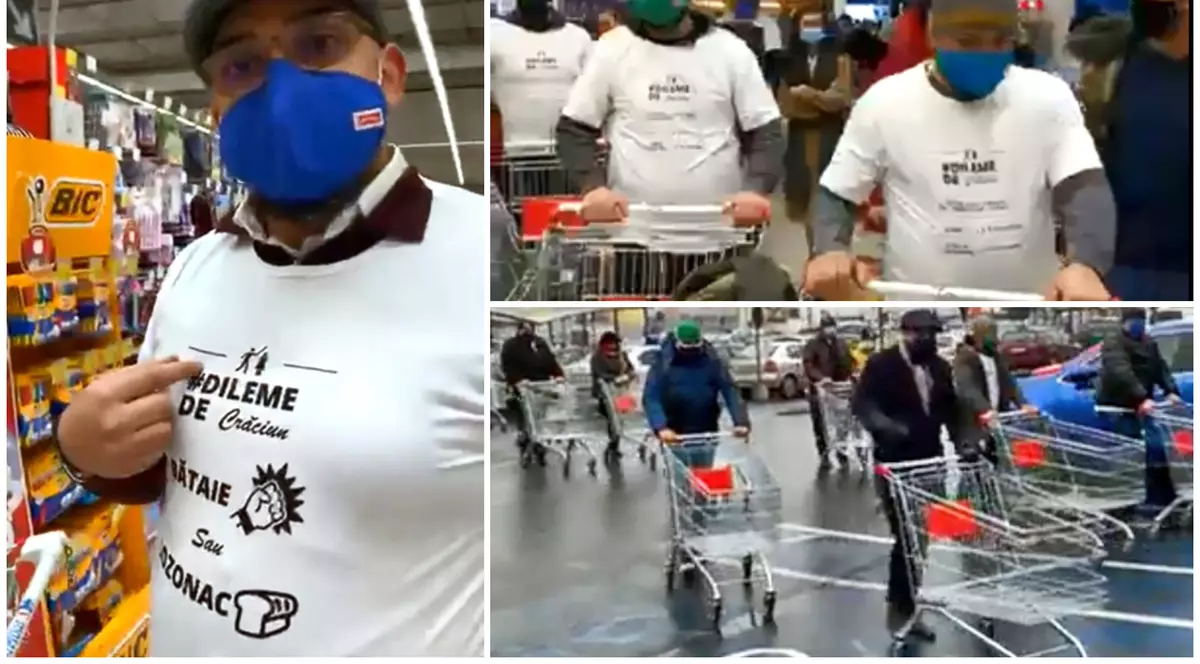 „Dileme de Crăciun: bătaie sau cozonac?” - mesajul participanților la boicot în Carrefour Brașov, după ce o tânără romă a fost bătută de agenţii de pază