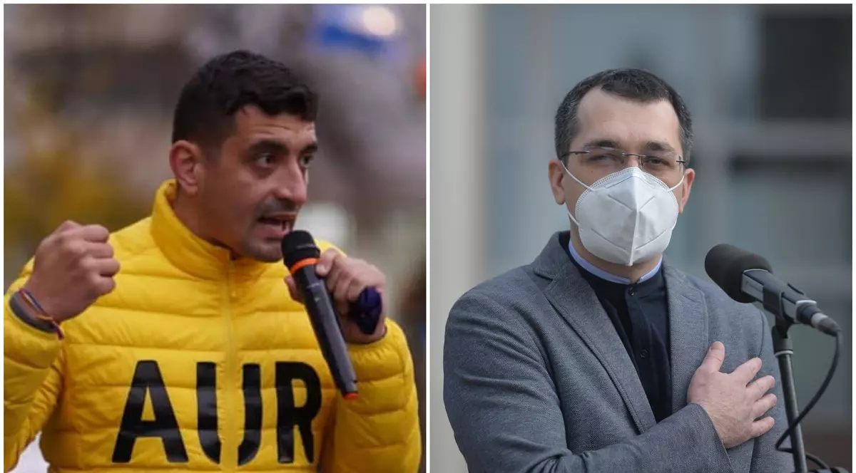 George Simion, la discuții cu Vlad Voiculescu, la o zi după ce i-a cerut demisia de la Ministerul Sănătății