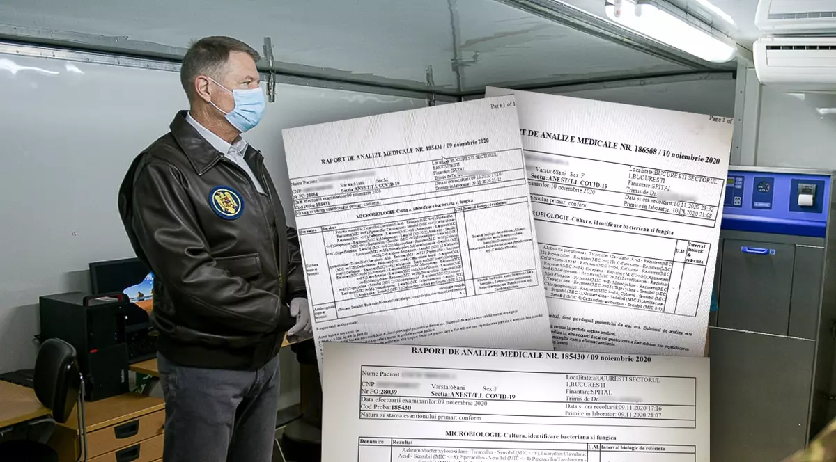 Cinci pacienți cu Covid au murit cu infecții nosocomiale în spitalul militar nou de campanie, inaugurat de Klaus Iohannis. Publicăm dosarele lor