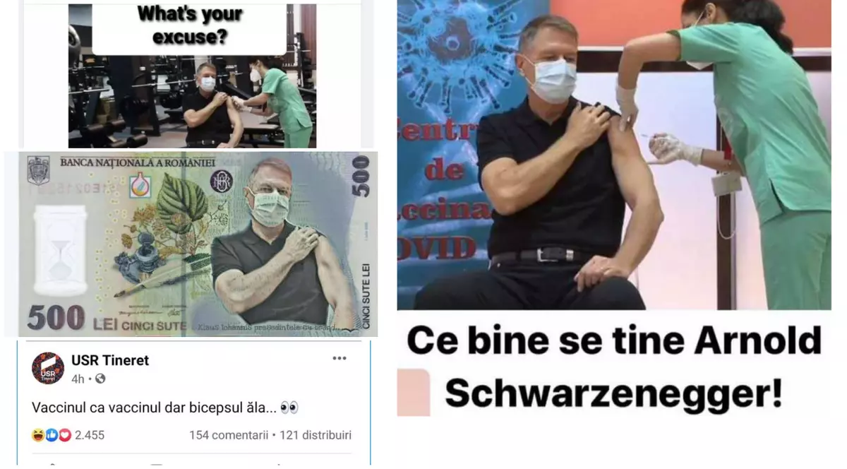 Mușchii lui Klaus Iohannis, în atenția internauților. Val de glume pe rețelele de socializare