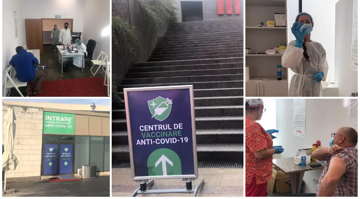 66 de trepte până la vaccinarea anti-COVID, la mallul din Timișoara. „Vreau să pot ieși în lume, să scăpăm de nebunia asta cu toții”!