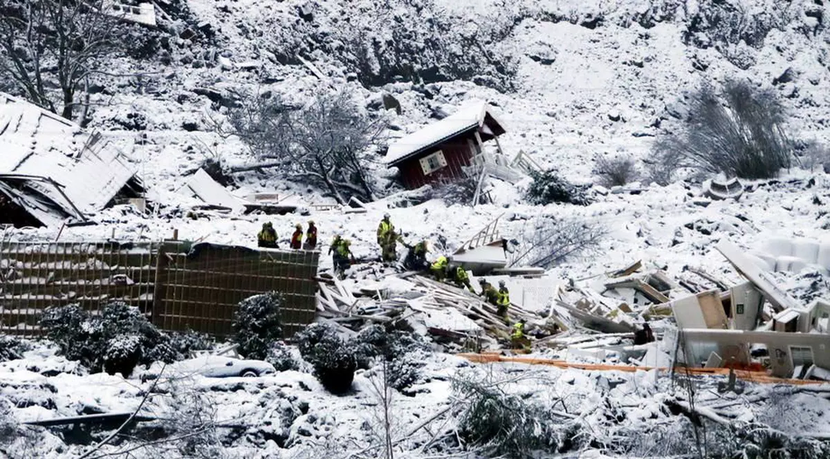 A cincea victimă a fost descoperită în urma alunecării de teren din Norvegia. Cinci persoane sunt dispărute