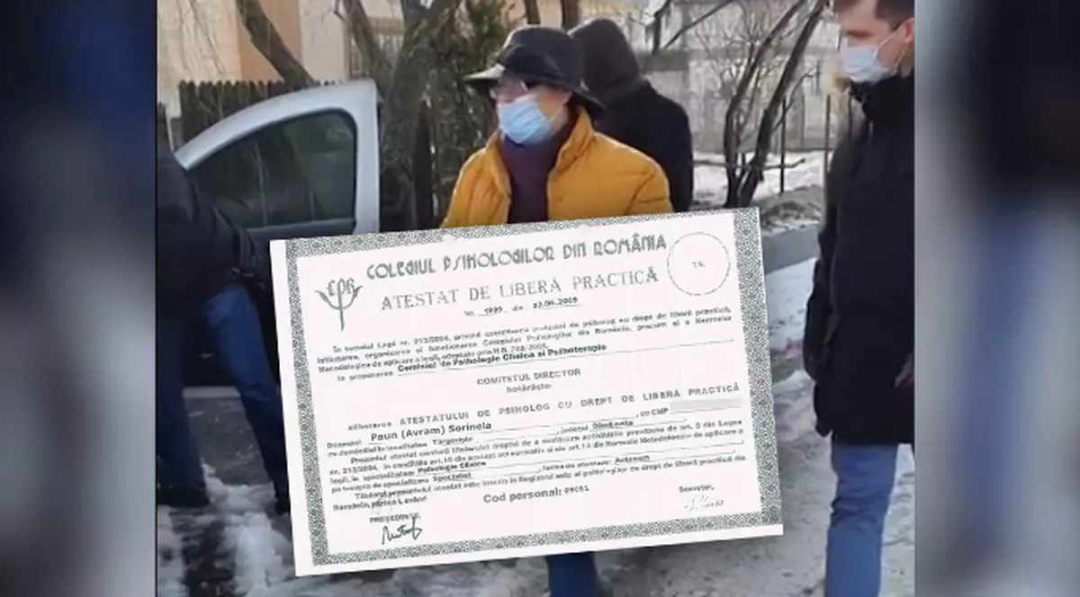 Cum arată documentele psiholoagei arestate după ce a practicat pe fals timp de 20 ani. „Și-a însușit datele altor specialiști”