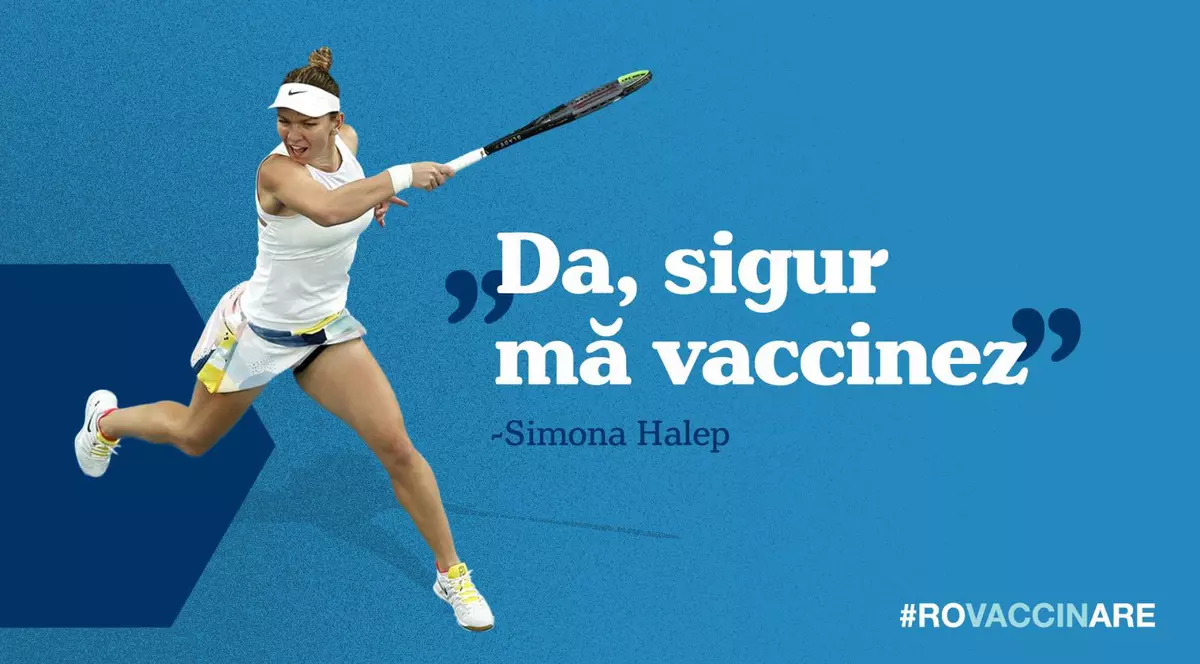 Simona Halep, cooptată de Ministerul Sănătății în campania de imunizare anti-COVID: Da, sigur mă vaccinez