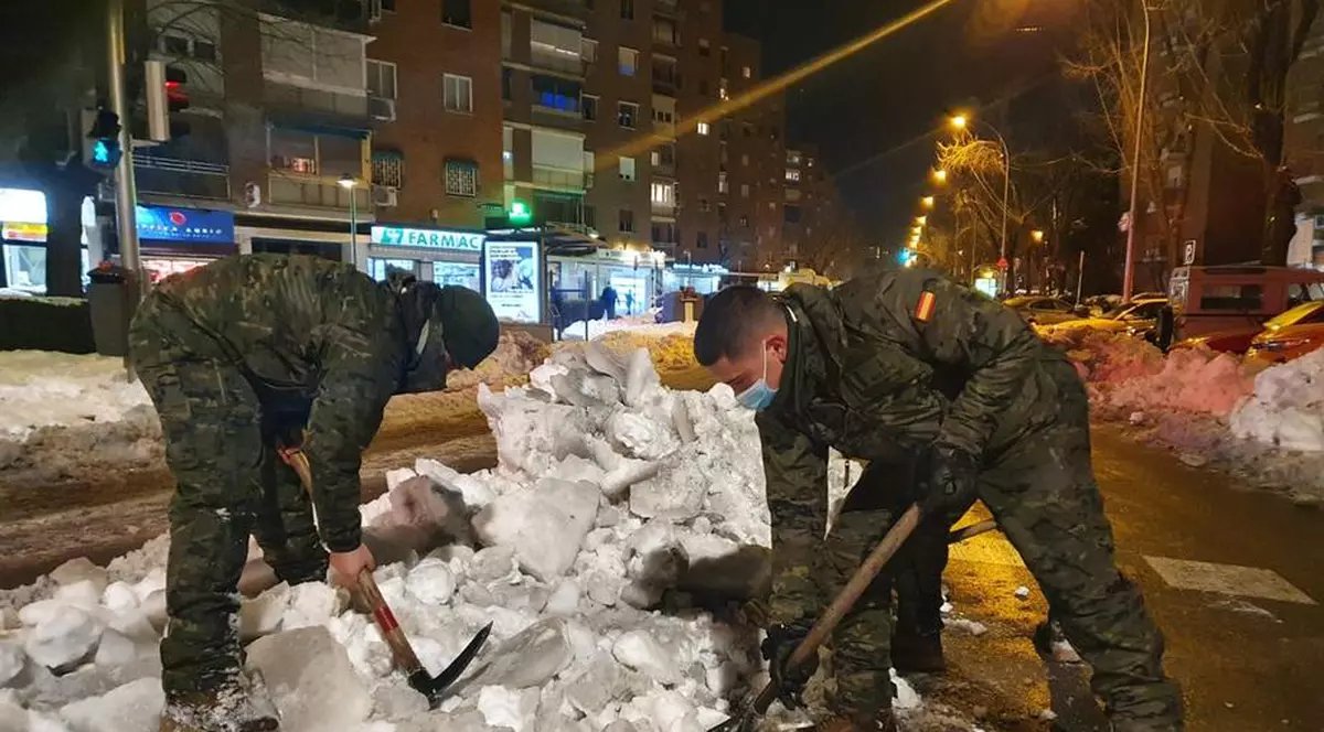 Cea mai puternică furtună de zăpadă din Spania a provocat daune de 1,4 miliarde de euro în Madrid