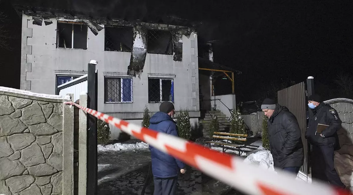 Incendiu Ucraina (foto EPA)
