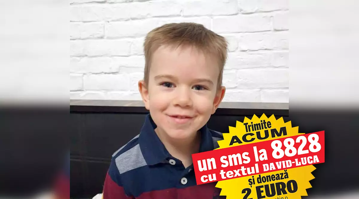 David-Luca luptă de cinci ani cu o boală care i-a ”furat” bucuria de merge. Hipotonia severă poate fi învinsă, dar tratamentele costă 12.000 de lei lunar