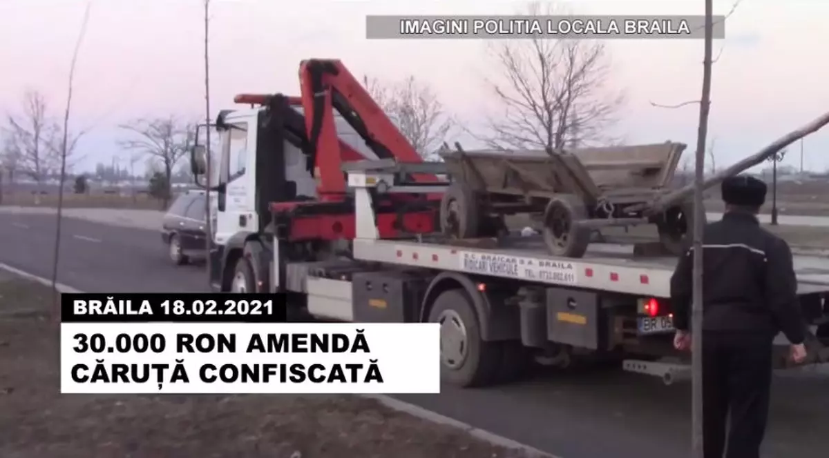 VIDEO | Primăria din Brăila a început să confiște mașinile și căruțele celor care aruncă gunoiul pe domeniul public. „Bonus”: le dă și amendă!