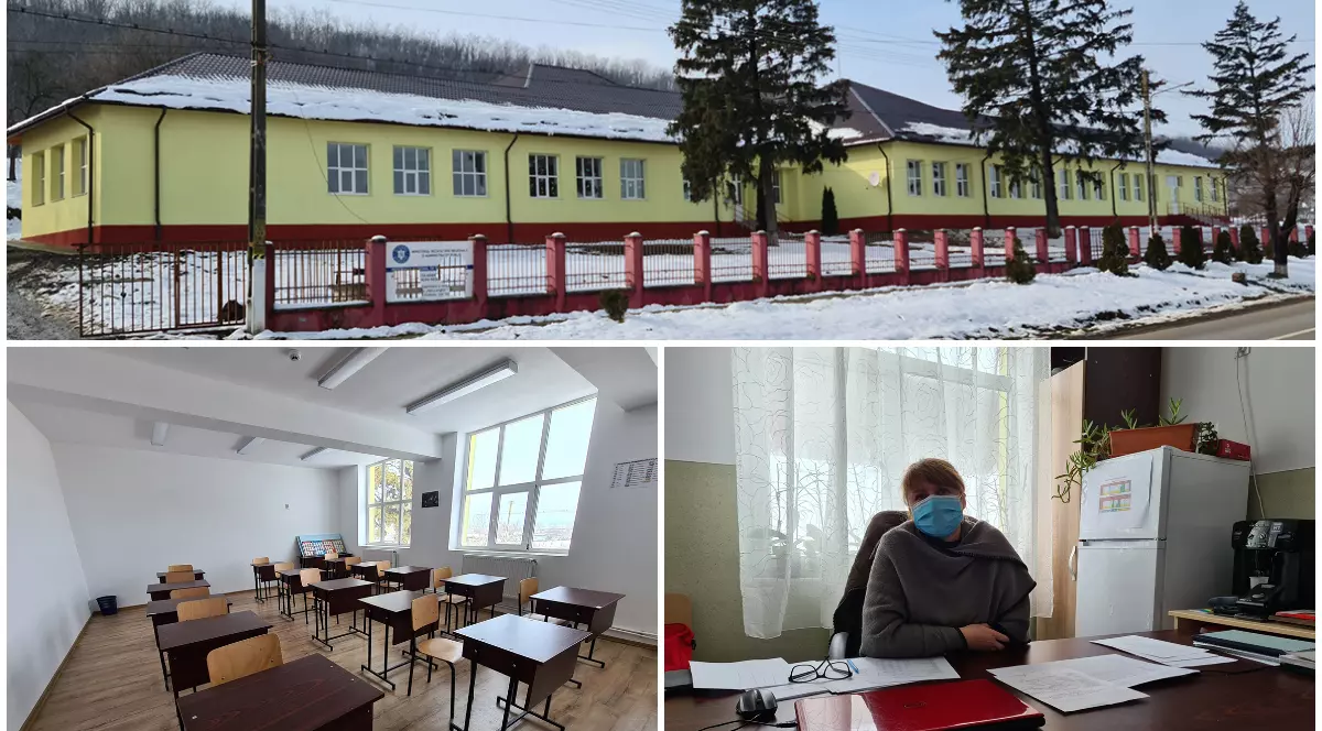Reportaj. Școala într-o comună ieșeană rămasă în scenariul roșu: „Când semnalul e foarte slab, pui o întrebare de 20 de ori și tot nu știi dacă te aude copilul”﻿﻿