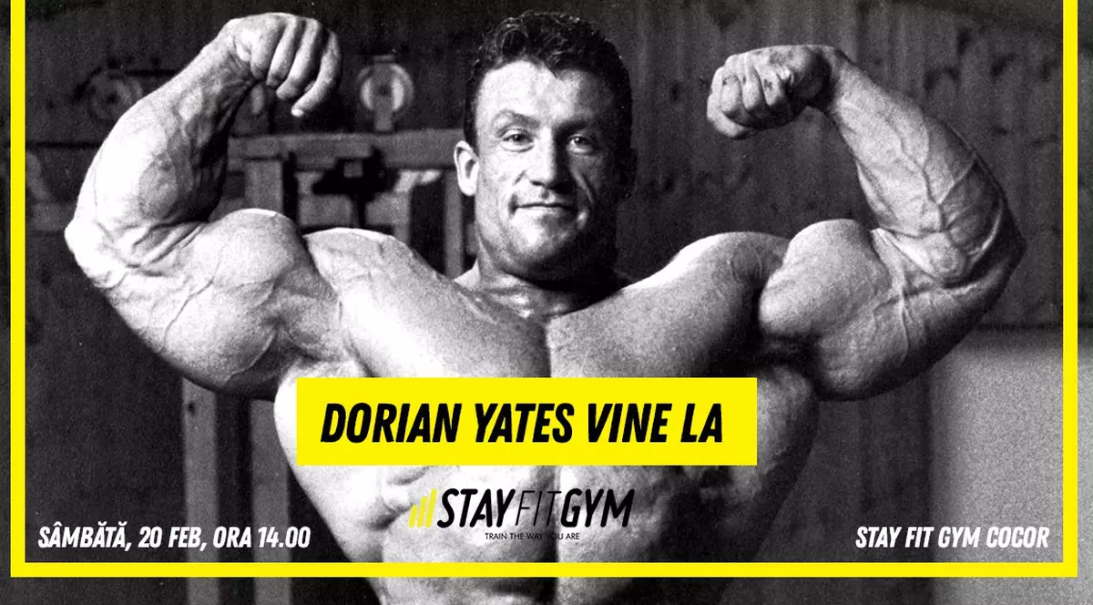 Dorian Yates, legenda culturismului britanic, vine la Stay Fit Gym (PUBLICITATE)