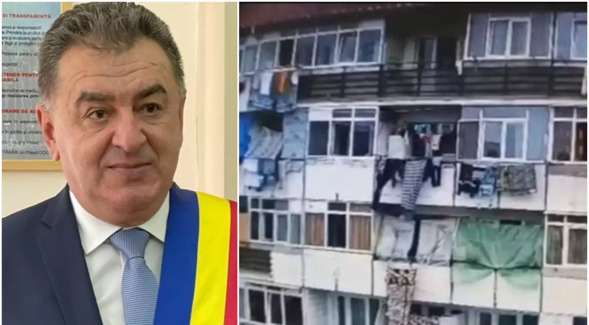 Primarul Piteștiului, după ce o familie dintr-un bloc social a aruncat gunoi pe geam. „O să-i evacuez, chiar dacă îmi spun că au zeci de copii. Nu mă interesează unde se duc”